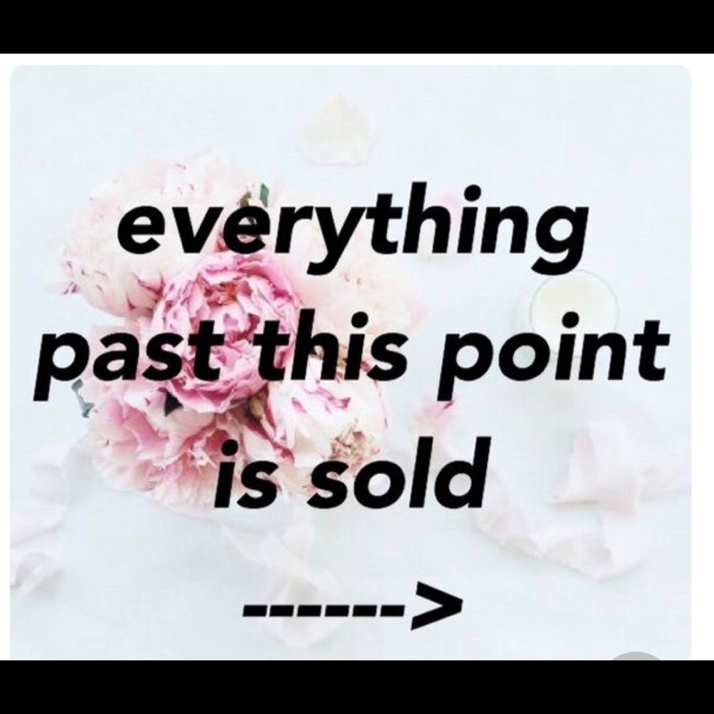 ⚠️Sold past this point⚠️